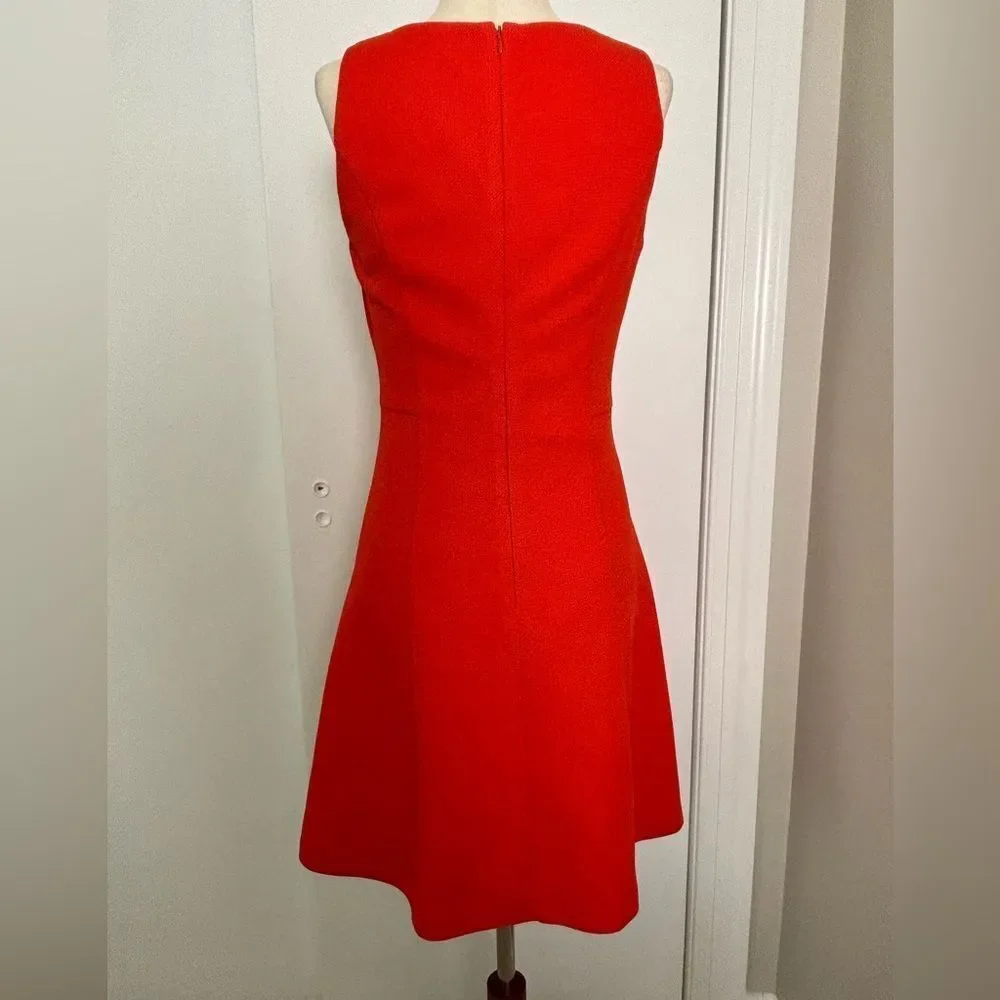 Elorie Bright Red Mini Dress Size S - Picture 3 of 4